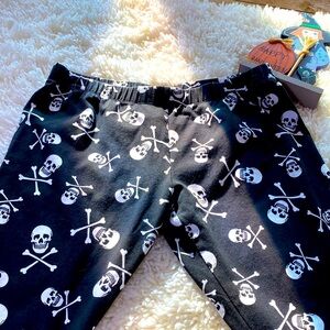 NOBO NO BOUNDARIES HALLOWEEN BLACK SKULL SKELETON LEGGINGS PANTS Jr SZ L…